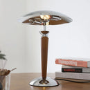 Axyaa Solid Wood Antique LED Floor Lamp for Living Room, Retro Luxury Lighting