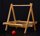 Axya Bamboo Meat Rack Folding Basket Tray by Axya