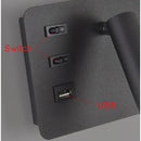 Axyaa Nordic LED Wall Light with USB Switch, Modern Home Decoration Spotlight