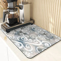 Axyaa Flowers Silicone Drying Mat: Non-Slip Kitchen Table Decor & Protection