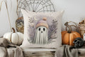 Axyaa Cute Ghost & Bats Throw Pillow Cover