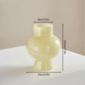 Axyaa Glass Vase: Elegant Minimalist Art Home Decor Piece