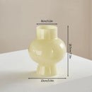 Axyaa Glass Vase: Elegant Minimalist Art Home Decor Piece
