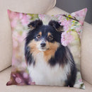 Scottish Border Collie Pillowcase - Axyaa Dog Print Decor Cushion Cover