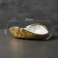 Axyaa Rock Pattern Shell High-End Ceramics Plate Set for Elegant Dining