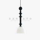 Axyaa LED Walnut Log Brown Pendant Light for Parlor, Bedroom, Cafe