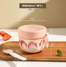 Axyaa Breakfast Cup Set with Spoon, Yogurt Bowl, Milk Cup, and Salad Cup