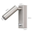 Axyaa Dimmable Vintage LED Wall Sconce with Swivel Spotlight
