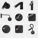 Axyaa Adjustable LED Reading Wall Lamp for Hotel Room, Bedroom, and Bedside