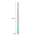 Axyaa Stainless Steel & Wooden Chopsticks Set for Dining