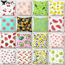 Axyaa Fruit Cushion Cover Collection: Avocado Orange Strawberry Print Party Decor