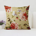 Axyaa Mulberry Floral Cushion Cover - European & American Style Luxury Room Decor