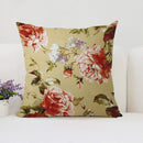 Axyaa Mulberry Floral Cushion Cover - European & American Style Luxury Room Decor