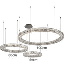 Axyaa Crystal Pendant Chandelier for Modern Luxury Decor, LED, Gold/Silver Finish