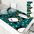 Axyaa Christmas Coaster Set for Absorbent & Anti-Slip Table Protection