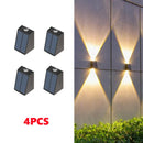 Axyaa Solar Wall Light for Garden Villa Courtyard Decor - Up and Down Lighting