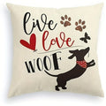 Axyaa Puppy Pattern Printing Pillowcase for Home Decor