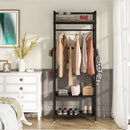 Axyaa Heavy Duty Clothes Rack with Shelf, Freestanding Closet Organizer, Max Load 300LBS