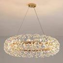 Axyaa Sunflower Crystal Chandelier LED Pendant Lighting for Living Room Kitchen Island