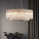 Axyaa Glass LED Chandelier: Luxury Modern Home Decor Lighting