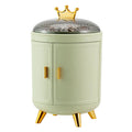 Axyaa Makeup & Jewelry Organizer: Rotating Storage Box for Luxury Cosmetics & Rings