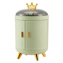 Axyaa Makeup & Jewelry Organizer: Rotating Storage Box for Luxury Cosmetics & Rings