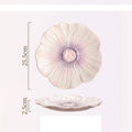 Axyaa Purple Floral Ceramic Plate Set Molecular Cuisine Tableware