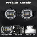 Axyaa LED Fog Lamps with Angel Eye Lights for Dodge Ram 1500 2002-2008, Durango 2004-2006