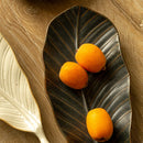 Leaf Ceramic Long Plate for Sushi & Pastry by Axyaa - Creative & Exquisite.