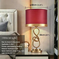 Axyaa Red Vintage LED Table Lamp for Home Living Room Bedroom