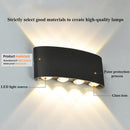 Axyaa LED Wall Sconces - Modern Indoor Outdoor Up Down Lights for Living Room & Bedroom