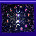 Axyaa Fluorescent Tapestry: Astronaut UV Wall Hanging for Independent Room Aesthetics
