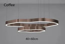 Axyaa Modern Terraces Chandelier Indoor LED Pendant Lamps in Coffee/Gold for Living Room