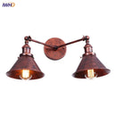 Axyaa Rustic LED Wall Lights, Adjustable Vintage Lamp for Kitchen, Bathroom, Bedroom & Loft