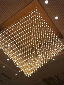 Axyaa Modern Large LED Chandelier for Hotel & Restaurant Decor