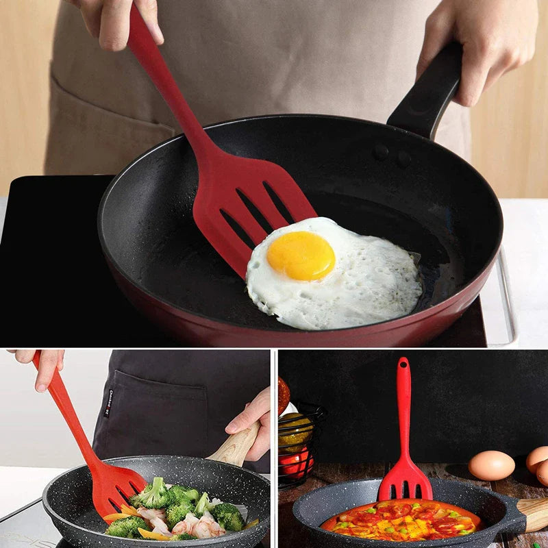 Axyaa Silicone Frying Spatula for Home Cooking