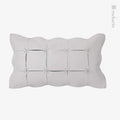 Axyaa Off-White Leather Stitching Cushion Pillow - Nordic Light Luxury Villa Model Console Pillow