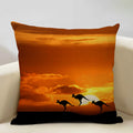Axyaa African Landscape Art Pillow Case 45x45cm High Quality Linen Cushion Cover