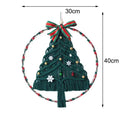 Handwoven Macrame Christmas Tree Wall Hanging with Bells & Snowflake - Axyaa Boho Decor
