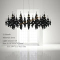 Axyaa Luxury Metal Chandelier Pendant Lamp, Modern Art Deco Ceiling Light Fixture