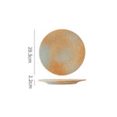 Axyaa Creative Ceramic Dinner Dessert Snack Sushi Steak Plates Vintage Specialty Tableware