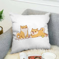 Axyaa Shiba Inu Pillow Cover for Decorative Home and Car Cushions