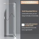 Axyaa Smart LED Backlit Bathroom Mirror with Bluetooth and Anti-Fog Technology