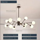 Axyaa Nordic Molecular Chandelier for Stylish Dining Room and Living Space