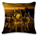 Axyaa Wolf Moon Soft Polyester Pillowcase - Home Car Sofa Cushion