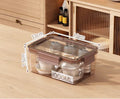 Axyaa Tea Set Organizer with Dustproof Cover - Large Capacity Storage Box