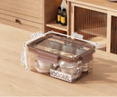 Axyaa Tea Set Organizer with Dustproof Cover - Large Capacity Storage Box