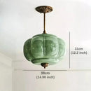 Axyaa Pumpkin Glass Chandelier - Modern Chinese Style for Home and Restaurant