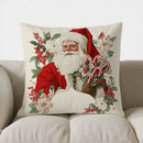 Axyaa Snowman & Gifts Christmas Pillow Cover for Sofa, Bedroom, Car