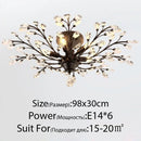 Axyaa Retro Crystal Candle Chandelier for Elegant Home Lighting